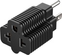 ADAPTADOR DE CORRIENTE 4 EN 1 (5-20P, 6-15P, 6-20, 5-15P A 5-15R)