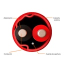 BOBINA CABLE FPLR SISTEMA DE ALARMA DE 1 PAR 16AWG PVC 305M ROJO NO BLINDADO NEXXT NFC-16URR 305MTS