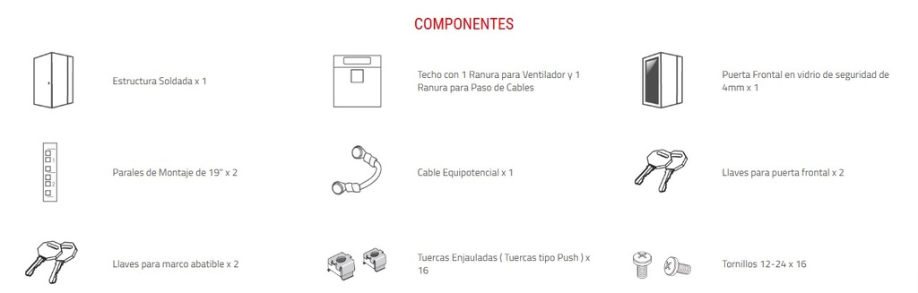 GABINETE DE PARED ABATIBLE 24RMS NEGRO 20.5" ANCHO 23" PROFUNDIDAD QUEST GW-2868