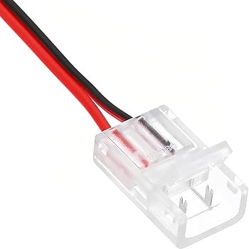 UNION TRANSPARENTE 2 PINES CON CABLE 10CMS