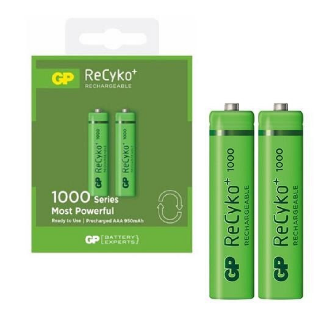 BATERIA AAA RECAGABLE GP (2 UNIDADES)