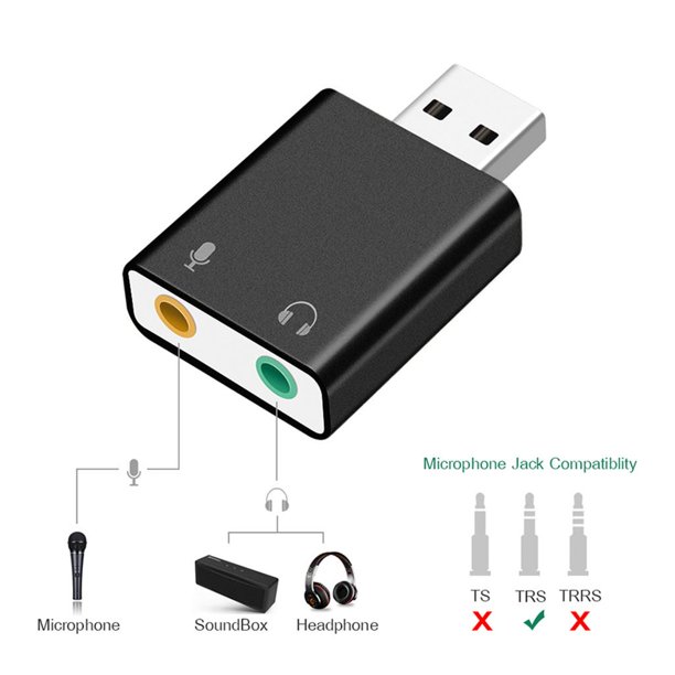 ADAPTADOR DE AUDIO USB DE ALUMINIO ET