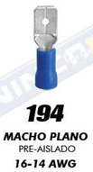TERMINAL PLANA MACHO AZUL CAL 16-14 #194