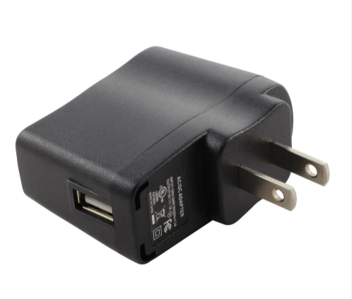 ADAPTADOR DE CORRIENTE USB 5V 1AMP NEGRO