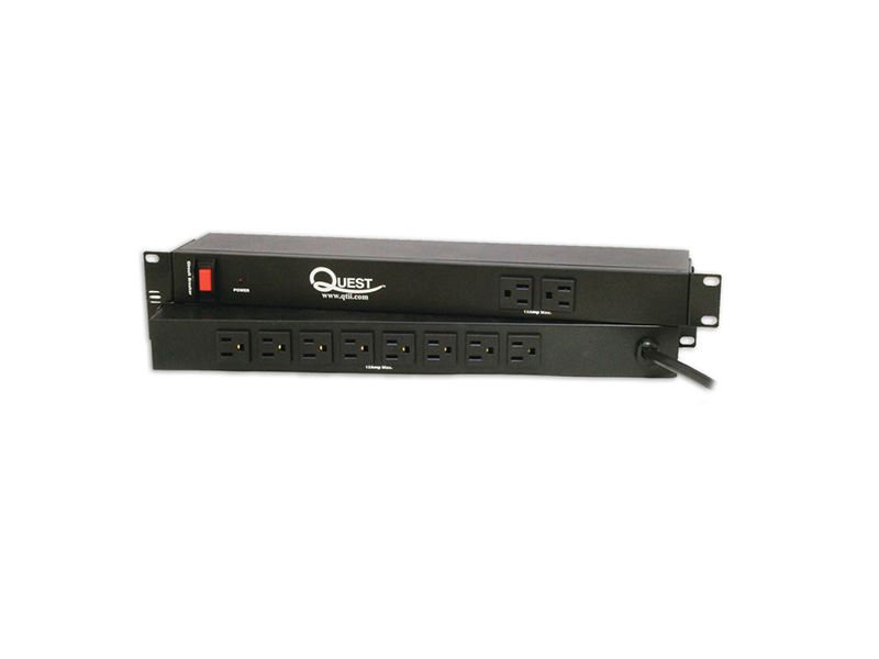 REGLETA ELECTRICA P/RACK DE 12 TOMAS QUEST MH-4834