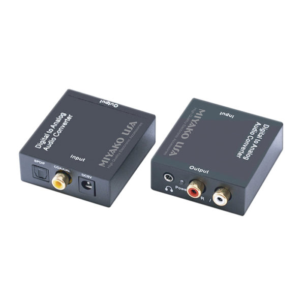 CONVERTIDOR DE AUDIO OPTICO DIGITAL  A ANALOGO RCA MIYAKO