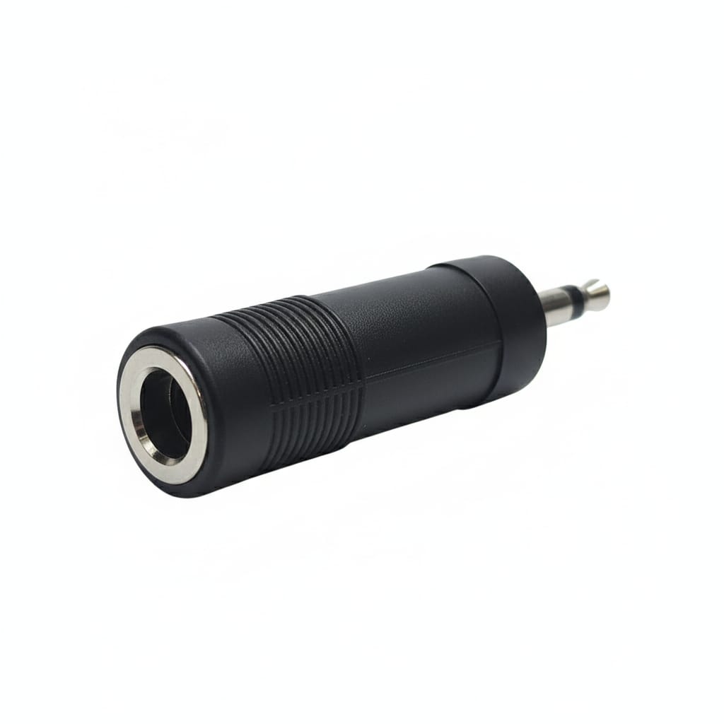 ADAPTADOR JACK 6.35MM MONO A PLUG 3.5MM MONO 266