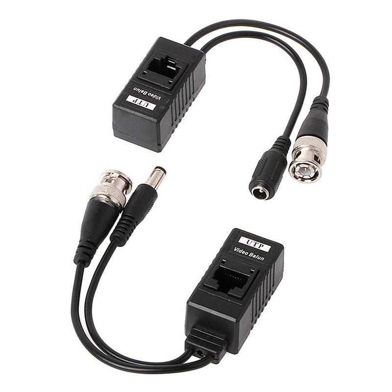 ADAPTADOR BALUN RJ45 A BNC + CORRIENTE PAR 5MP