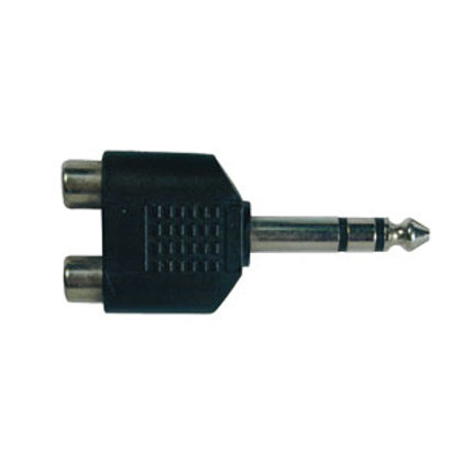 ADAPTADOR EN Y PLUG 6.35MM STEREO A 2 RCA H