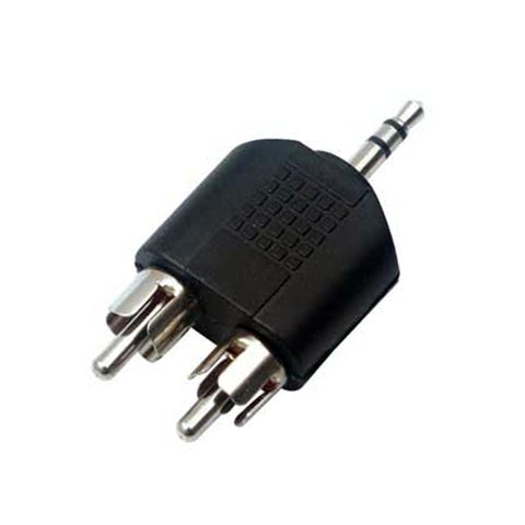 ADAPTADOR EN Y PLUG 3.5MM STEREO A 2 RCA M