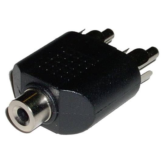 ADAPTADOR EN Y JACK STEREO 3.5MM A 2 RCA M