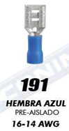 TERMINAL PLANA HEMBRA AZUL  CAL 16-14 #191