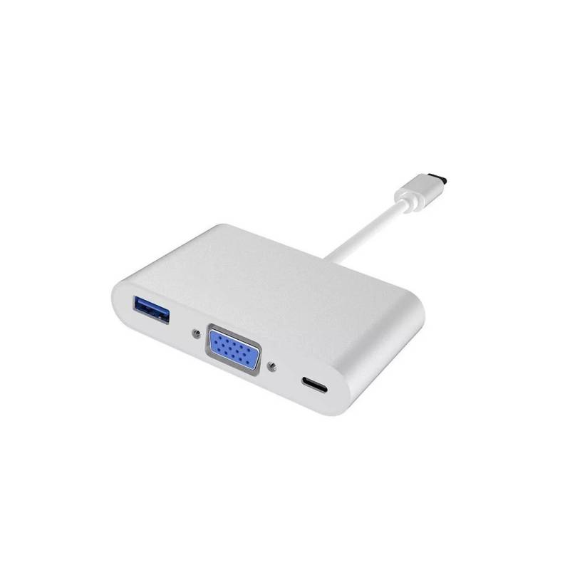 ADAPTADOR TIPO C A VGA, USB 3.0, TIPO C