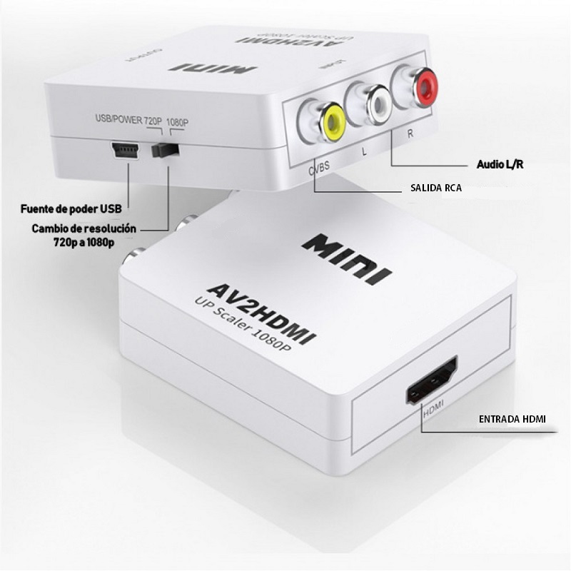 ADAPTADOR HDMI A RCA CAJA