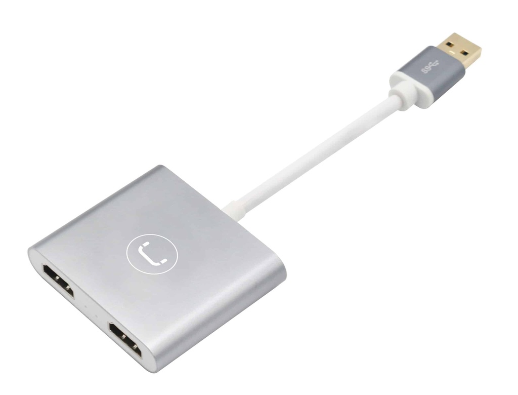 ADAPTADOR USB 3.0  A DUAL HDMI RESOLUCION HD UNNO