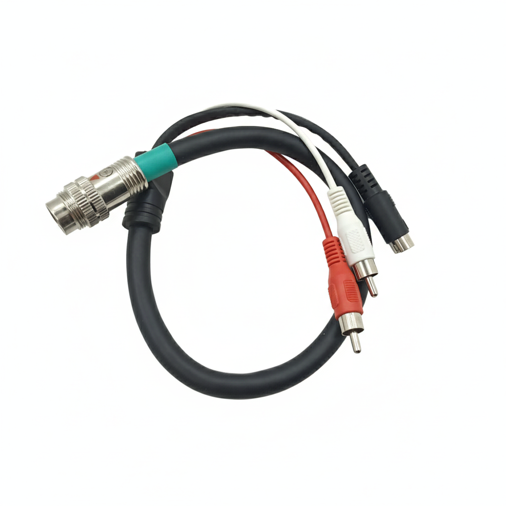 CABLE P/CAMARA 12PINES A 2RCA M-SVIDEO M 4P