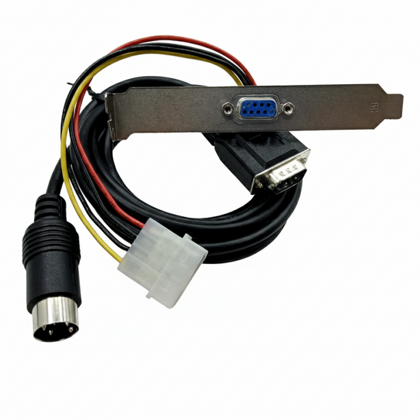 CABLE DB9 M A DIN 4 PINES M + PUERTO SERIAL