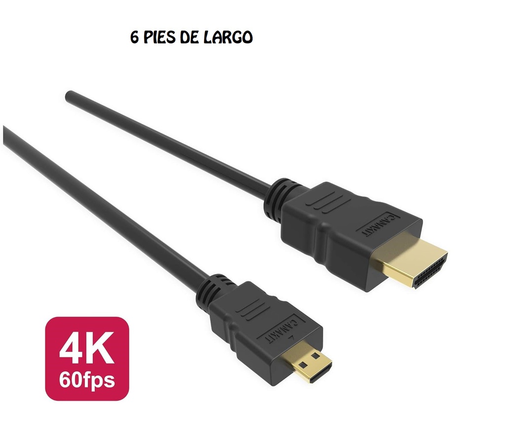 CABLE HDMI M A MICRO HDMI M DE 6PIES