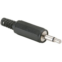 CONECTOR PLUG 3.5MM MONO PLASTICO