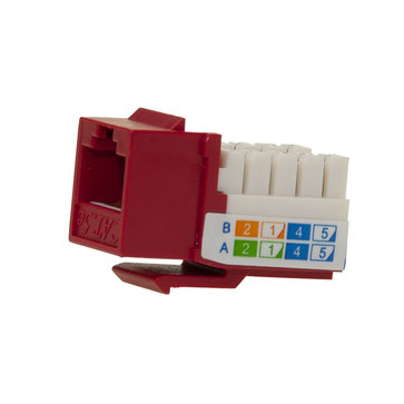 DADO RJ 45 CAT 5E ROJO