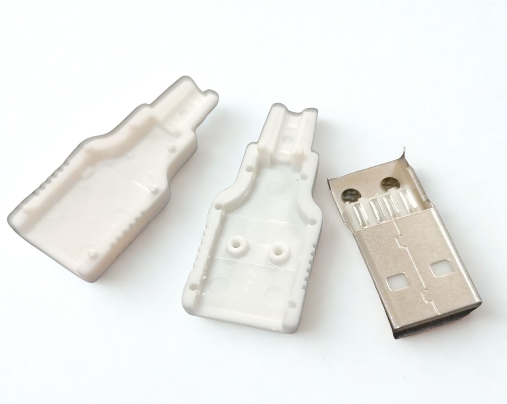 CONECTOR USB (A) MACHO CON COBERTOR