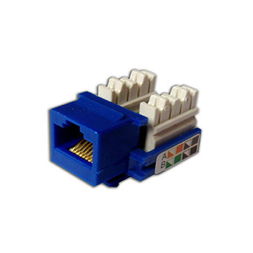 DADO RJ45 CAT 6 COLOR AZUL 90°