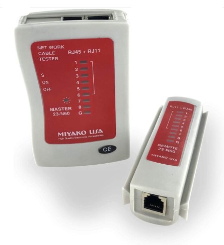 LAN TESTER RJ45 Y RJ11 MIYAKO