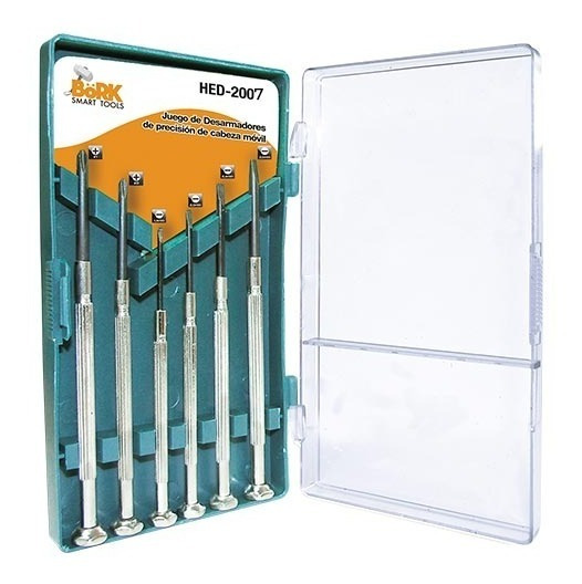 KIT DESARMADORES DE PRECISION 6 PIEZAS BORK