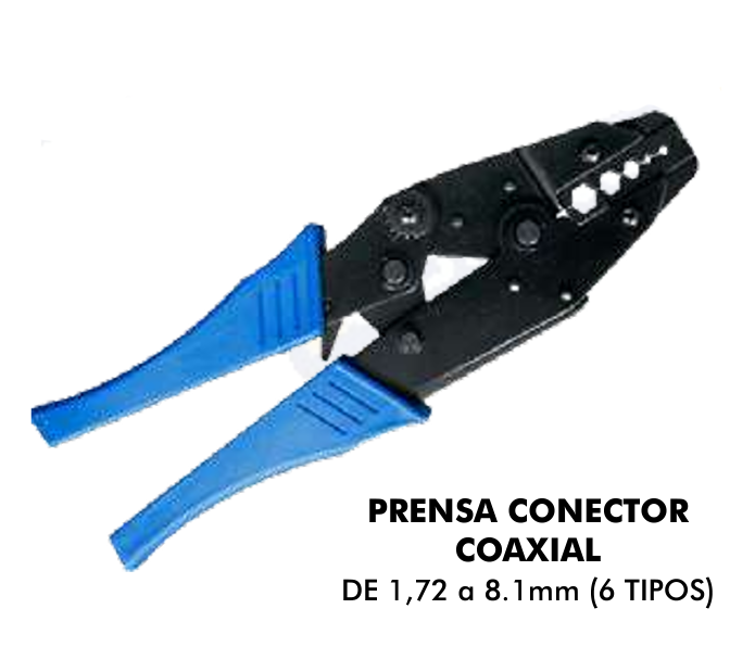 HERRAMIENTA CONECTOR COAXIAL 1,72 A 8.1MM DE CRIMP