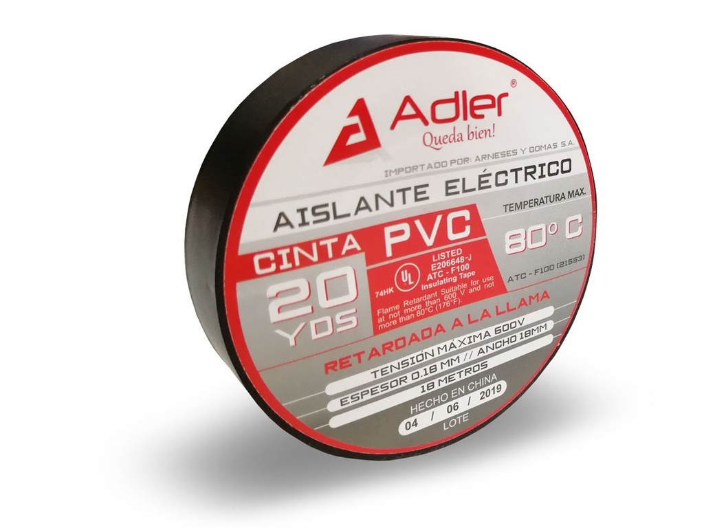 CINTA DE AISLAR ADLER DE 20 YARDAS (18 METROS)