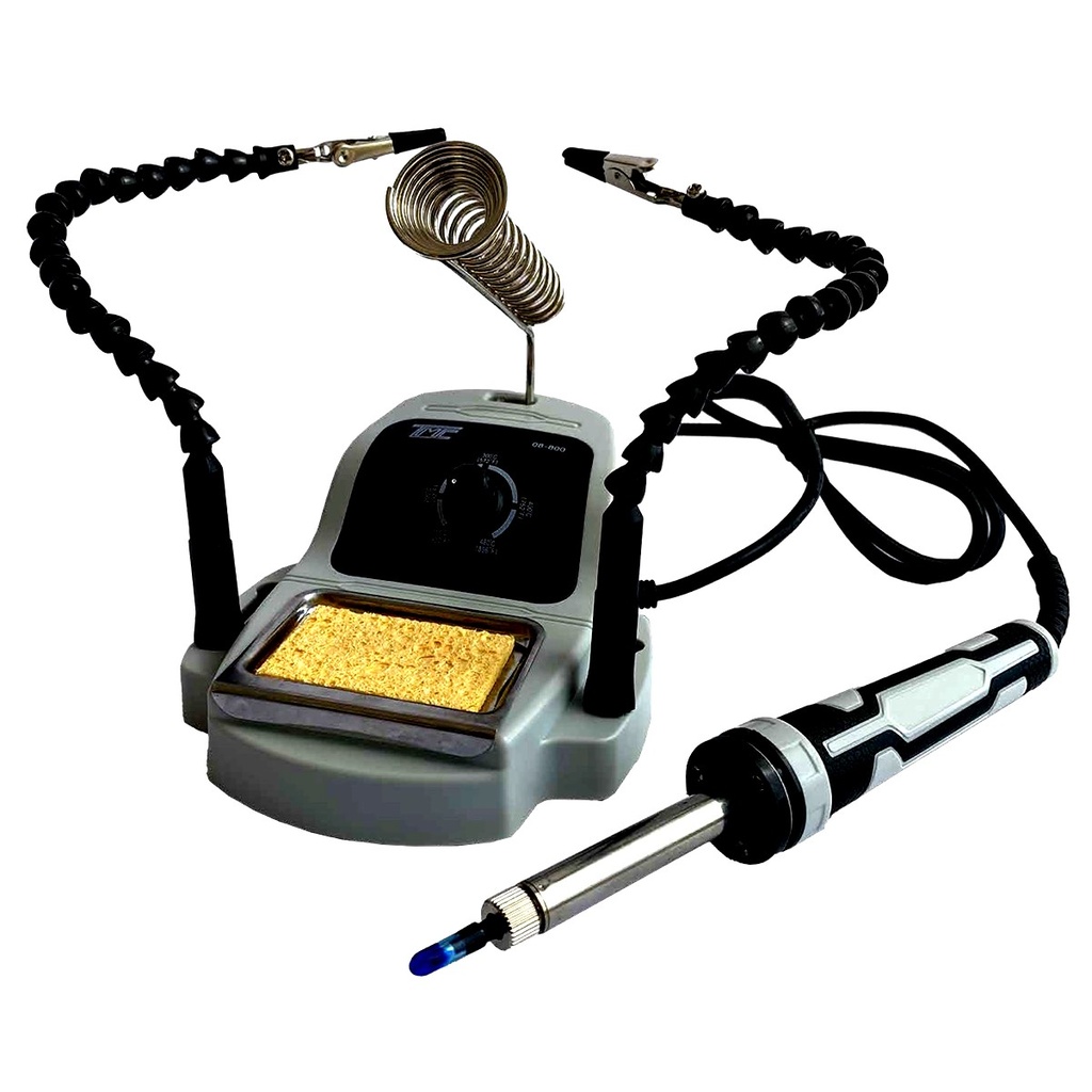 ESTACION PARA SOLDAR REGULABLE 5-48W CON PINZAS160°-480°C TMC