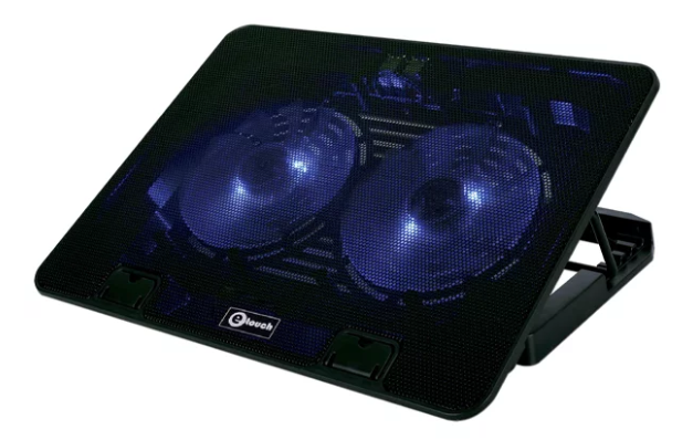 BASE PARA LAPTOP CON 2 VENTILADORES Y LUZ LED GAMER ET