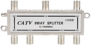 SPLITTER 1 ENTRADA 6 SALIDAS 5-1000 MHZ