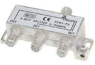 SPLITTER DE 1 ENTRADA 3 SALIDAS 5-1000MHZ