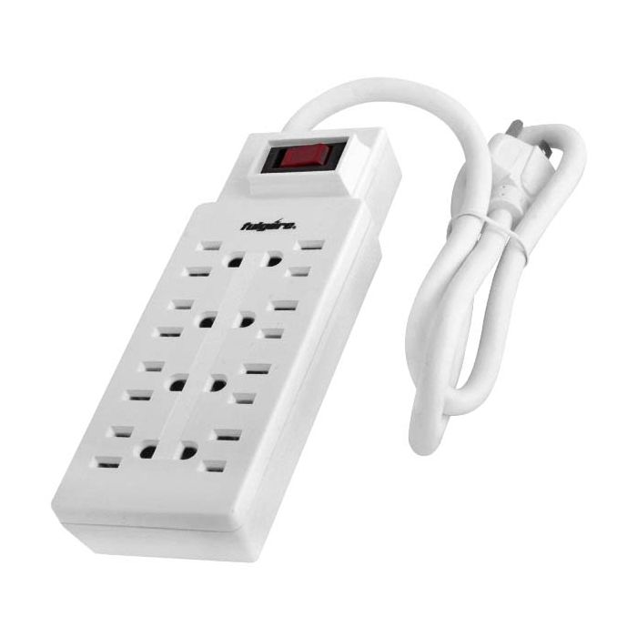 REGLETA ELECTRICA 8 TOMAS ATERRIZADAS C/SUP FULGORE FU0578