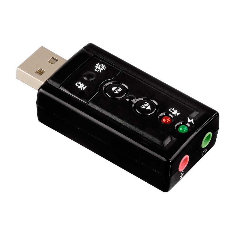 TARJETA USB DE SONIDO 7 CANALES ET CON CONTROL DE VOLUMEN