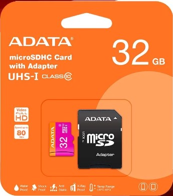 MEMORIA MICRO SD 32GB + ADAPTADOR ADATA CLASE 10