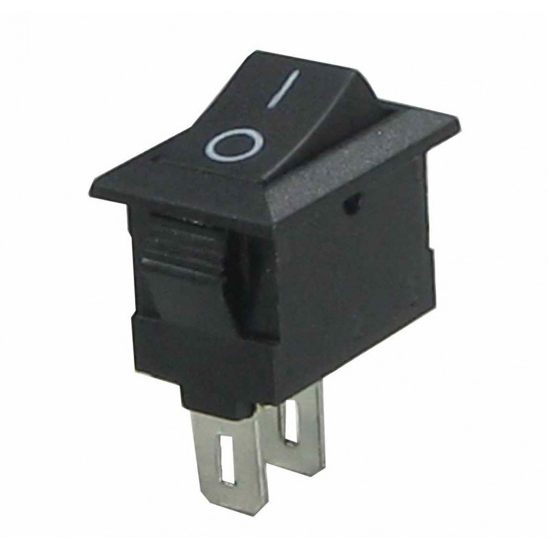 SWITCH ROCK MINI 3A-6A/125V-250V ON/OFF 2 PINES NEGRO