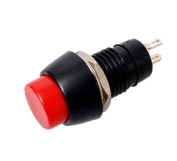 SWITCH PUSH BOTON 2 PINES 3A-250V ROJO