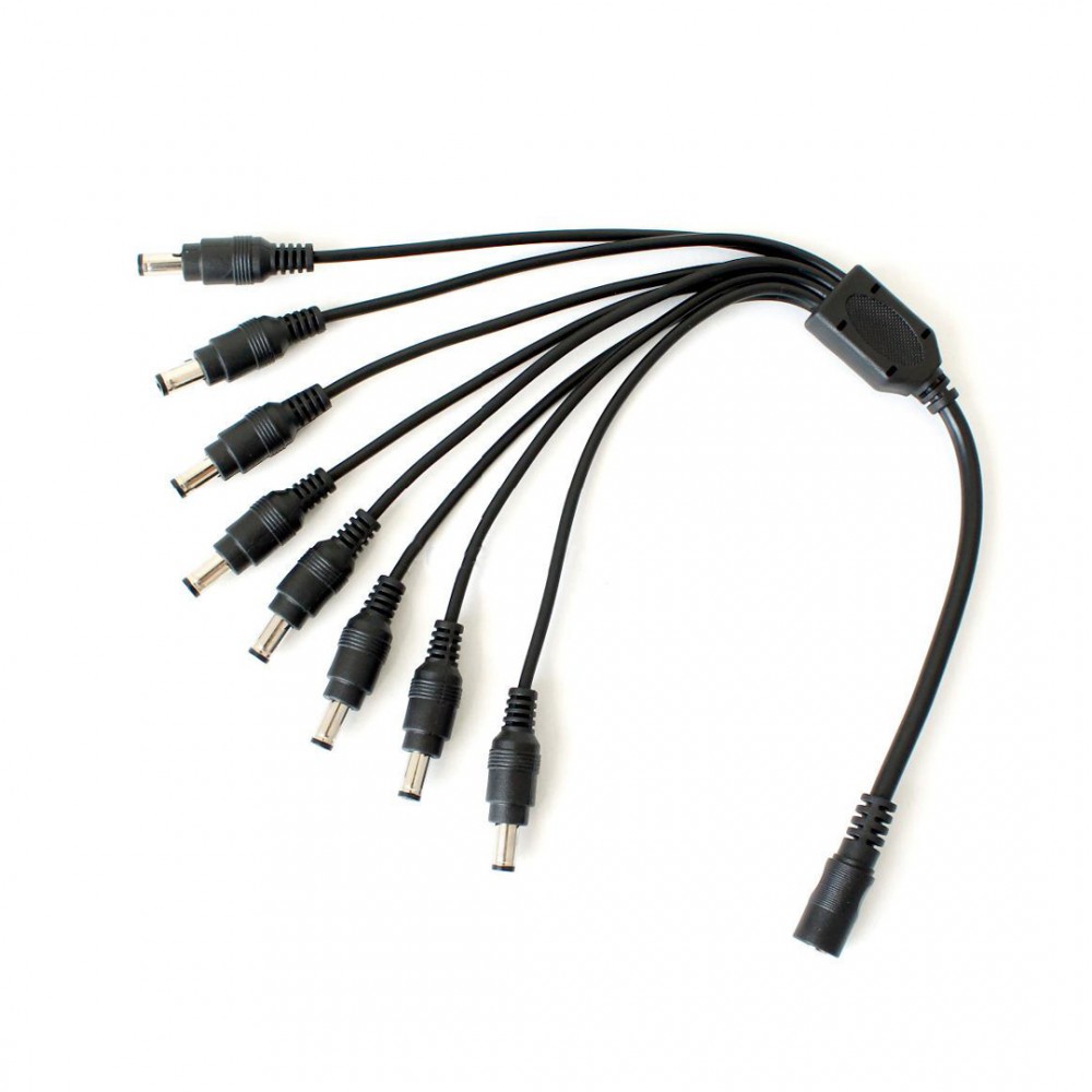 SPLITTER DE CORRIENTE P/CAMARA 1 ENTRADA A 8 SALIDAS