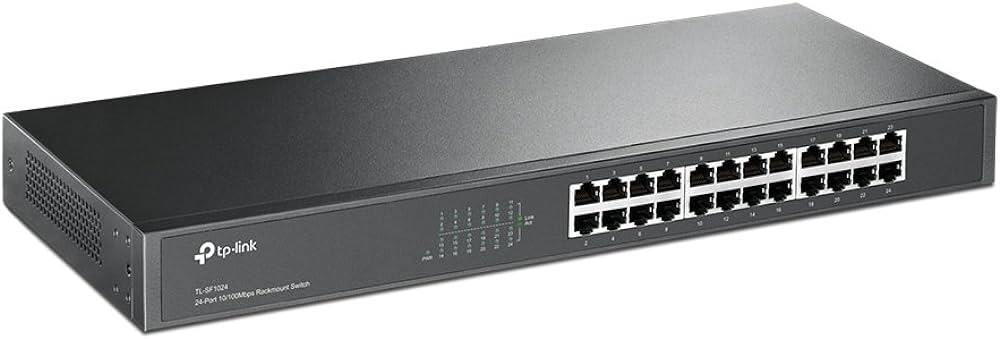 SWITCH DE 24 PUERTOS 10/100 NO ADMIN P/RACK O MESA TP-LINK TL-SF1024