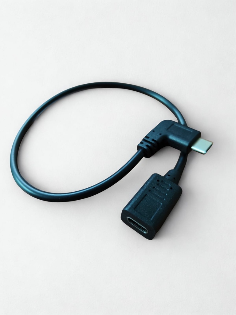 CABLE EXTENSION USB C DE 30CMS ANGULADO