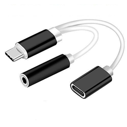 ADAPTADOR EN CABLE TIPO C A JACK 3.5MM Y TIPO C H