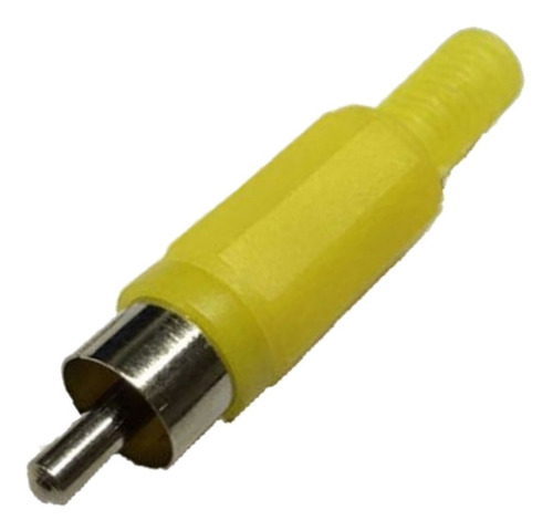 CONECTOR RCA M PLASTICO AMARILLO