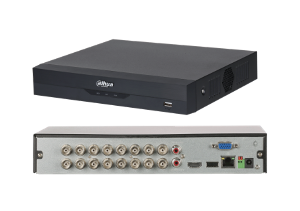 DVR 16 CANALES WIZSENSE RESOLUCION MAXIMA DE 5MP SOPORTA 1HDD DE 16TB DH-XVR5116HS-I3 DAHUA