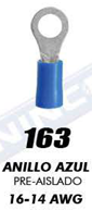 TERMINAL ANILLO AZUL 3/16 CAL 16-14 #163