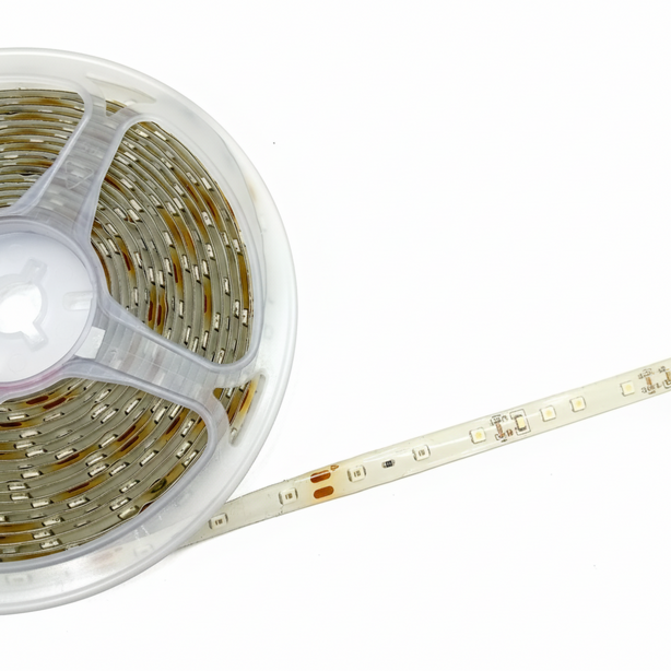 TIRA FLEXIBLE DE LUCES LED 3528 5MTS 12V 5W AMARILLO (5 MTS) IP55