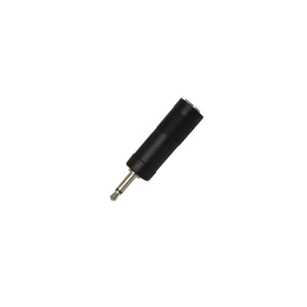 ADAPTADOR JACK 6.35MM STEREO A PLUG 3.5MM MONO 110B