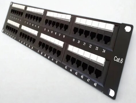 PATCH PANEL DE 48 PUERTOS 2RMS CAT 6 SUPRANET