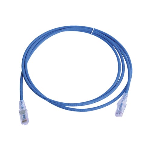 CABLE PATCH CORD DELGADO CAT 6 28 AWG 7 PIES AZUL